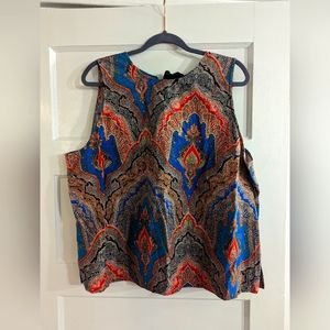 JCrew Ratti tank top with back tie